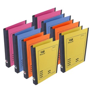 DAHSHA 8 Pack Ring Binder File 2D A4 Size Paper Cobra File Document Holder Certificates Holder- Color May Vary(35 x 26 x 3.5 cm)
