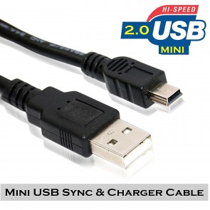Storite USB 2.0 Mini Cable for External HDDS,Camera and Card Readers (1.8 Meter) (Black)