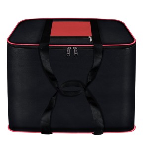 Storite Multi-Purpose Moisture Proof Nylon 131 L Super-Size Jumbo storage bag for Toys/Stationery Paper/Blankets/Clothes Rectangular(RedBlack 57 x 48 x 48 cm)