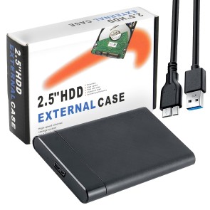 Storite 2.5 Inch SATA to USB 3.0 External Hard Drive Enclosure/Caddy (Black), Hard Drive Not Included