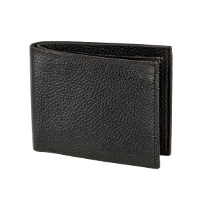 Storite Dark Brown Leather Wallets for Men with 1 ID Window, 3 Card Slots, 2 Cash Slots and 1 Inside Zipper Pocket Slim Purse