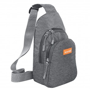 Storite Crossbody Shoulder/Chest Sling Bag for Men Women, Lightweight One Strap Sling Bag for Hiking Walking Biking Travel- (17x8x29 cm, Grey)