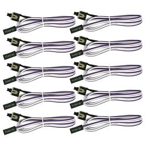 DAHSHA 10 Pack ATX PC Computer Motherboard Power Cable 1 Switch on/Off/Reset Without LED Light (55cm)