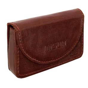 Storite PU Leather RFID Blocking Pocket Sized Credit Card Holder Name Card Case Wallet with Magnetic Shut for Men & Women - Brown