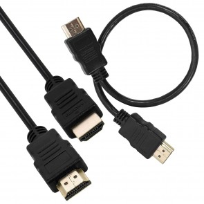 Storite 30cm High Speed Gold Plated HDMI Male to Male Cable for LED/LCD TV, PC Monitor, Setup Box