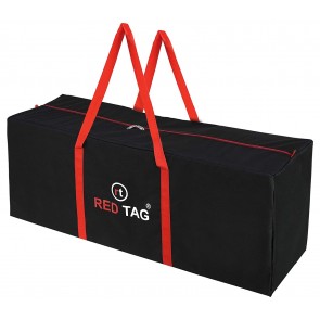 Storite Heavy Duty 1680 Denier Nylon Multi-Purpose 180 L Extra Large Toys Storage Bag/Stationery Paper/Blankets/Clothes Storage Bag For Travel (Red Black, 118x34x45 cm) Rectangular