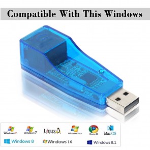 Storite USB 2.0 to LAN Adapter/USB 2.0 Ethernet 10/100 Network LAN RJ45 Adapter For Windows Only - Turn Your USB 2.0 Port into LAN Input!