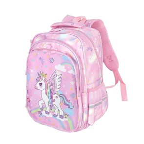 Storite Magical Unicorn Small Backpack for Kids Girls , Sturdy and Water-Resistant, Ideal Backpack for 4-7 Year Young Boys and Girls, Great for Birthdays & Rakhi Gifts-Pink