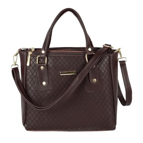 Storite PU Leather Hand Bag | Shoulder Bags for Women with Strap (Dark Brown)