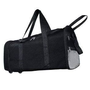 Storite Nylon 83 Cm Extra Large Strong Travel Duffle Bag, Luggage Bag Covertible Backpack Trolley Duffel Storage Bag with 2 Wheels & Pull Handle - (Black.83x36cm)