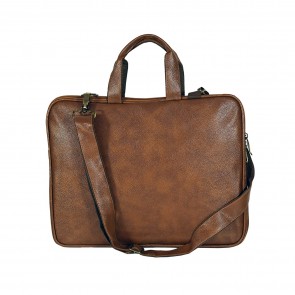 Storite 13.3 Inch PU Leather Laptop Sleeve Messenger Shoulder Bag (34 x 26 x 2.5 cm,Brown)