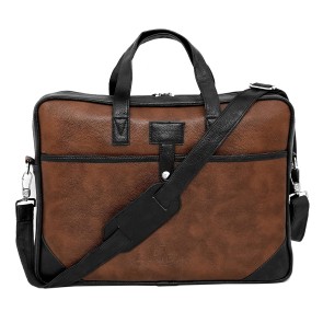 Storite 14 Inch Laptop Shoulder Messenger Sling Office Business Travel Bag for Men & Women (39 x 4 x 29 cm, Black)