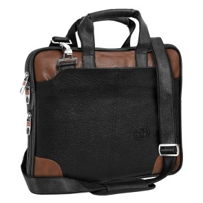 Storite 14 Inch Laptop Shoulder Messenger Sling Office Business Travel Bag for Men & Women (39x6x29cm, Black)