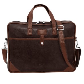 Storite 14 Inch Laptop Shoulder Messenger Sling Office Business Travel Bag for Men & Women (39 x 4 x 29 cm, Brown)