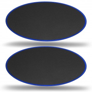 RiaTech Mouse Pad with Stitched Antifray Edges, Non-Slip Rubber Base, Cute Round Water Resistance Coating Mousepad for Computer, Laptop (2PK Round Blue Border Mouse Pad)