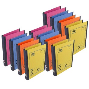 DAHSHA 12 Pack Ring Binder File 2D A4 Size Paper Cobra File Document Holder Certificates Holder- Color May Vary (35 x 26 x 3.5 cm)