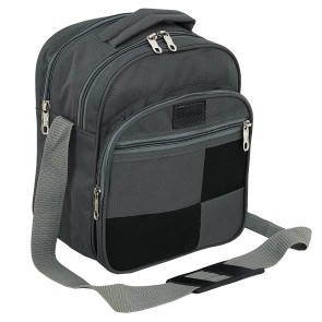 DAHSHA Nylon Cross Body Messenger Sling Bag Lunch Bag for Office Reusable & Washable Tiffin Bags for Picnic, Work, Carry Bag for Lunch Box (29x19x23.5cm)