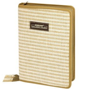 Storite A4 Jute File Folder for Certificates, All in One Jute Conference Folder, Portfolio, Executive File Documents Holder for Home, Office, School
