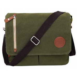 Storite Vintage Canvas Sling Cross Body Travel Office Business Satchel Messenger one Side Shoulder Bag for Men & Women-(33 cm x 6.5 cm x 27 cm)