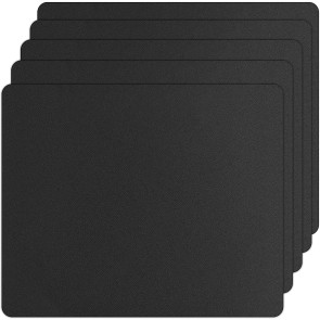 5 Pack 2mm Mouse Pad with Non-Slip Rubber Base, Premium-Textured and Waterproof Mousepads Bulk, Mouse Pad for Computers, Laptop, Office & Home (210 x 173 x 2mm , Black)