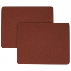 RiaTech 2 Pack PU Leather Mouse Pad with PU Base with Non-Slip Waterproof, Mouse Pad for Computers, Laptop, Office & Home (255mm x 200mm x 4mm, Brown)