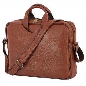 Storite Office Laptop Bag Briefcase Professional Business 14 Inch Messenger Sling Bag Laptop Bag Tablet Business Carrying Handbag for Women and Men (39x29x5.5 cm, Light Brown)