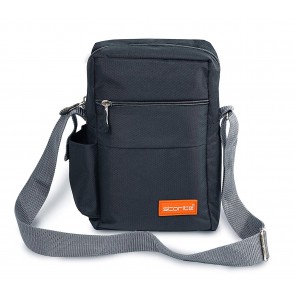 Storite Stylish Nylon Sling Cross Body Travel Office Business Messenger one Side Shoulder Bag for Men Women (25x16x7.5cm) (Dark Grey)