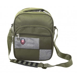 Storite Cross body One Side Travel Messenger Shoulder Bag For Men Women -Vertical Olive (24x17.7x29.2 cm)