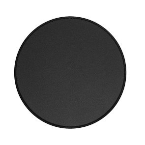 RiaTech Mouse Pad with Stitched Antifray Edges, Non-Slip Rubber Base, Cute Round Water Resistance Coating Speed Type Mousepad for Computer, Laptop- (230mmx230mmx2mm) - Black with Black Border