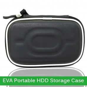 Wholesale 2.5 Inch External Hard Drive Carry Case EVA Portable Water/Shockproof - BLACK
