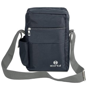 Storite 10 Inch Stylish Padded Mini Sling Bag for Men and Women, Small Passport Travel Bag and Small Sling Bag With Water Bottle Pocket