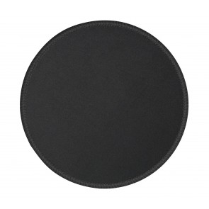 Storite Round Computer Mouse Pad with Stitched Edges & Non-Slip Rubber Base for Gaming Laptop Pc Computer (230mm x 230mm x 2mm) - Black Border