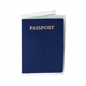Storite PVC Transparent Passport Cover with Credit Id Card Case Organizer Travel Protector (14 x 9.5 cm)