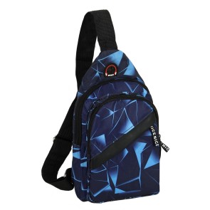 Storite Crossbody Shoulder/Nylon Chest Sling Bag for Men Women, Lightweight One Strap Sling backpack for travelling - (15 x 30 x 5.5 cm, NavyBlue)