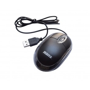 Wholesale Ranz USB Optical Mouse 1000 DPI- Black 