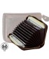 Rfid Blocking 11 Slots Vintage Leather Credit Card Holder Travel Wallets/Gift Box with zipper - brown