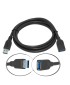 Storite USB 3.0 Male A To Female A Extension Cable SuperSpeed 5GBps For Laptop/PC/Mac/Printers (150cm - 4.5 Foot - 1.5M), Black